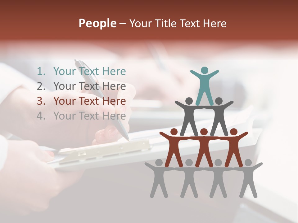 Note Holding Summary PowerPoint Template