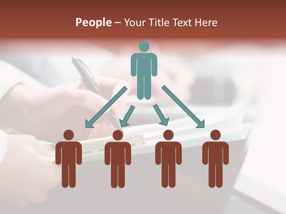 Note Holding Summary PowerPoint Template