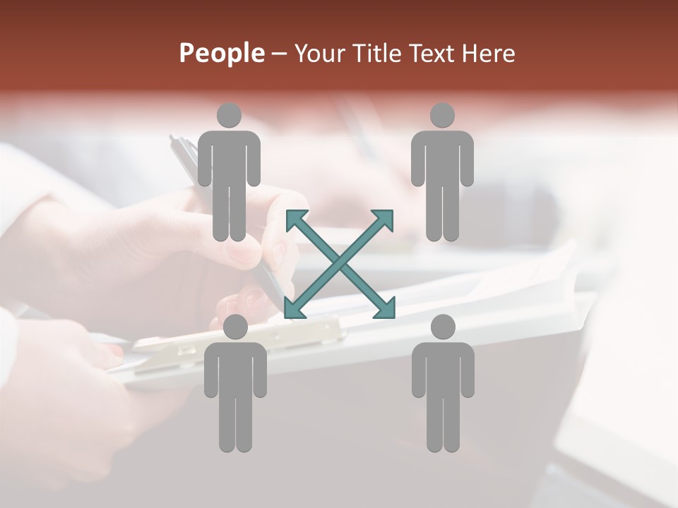 Note Holding Summary PowerPoint Template