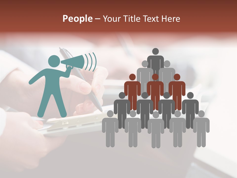 Note Holding Summary PowerPoint Template