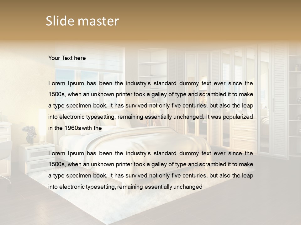 Living Luxury Design PowerPoint Template