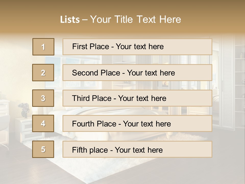 Living Luxury Design PowerPoint Template