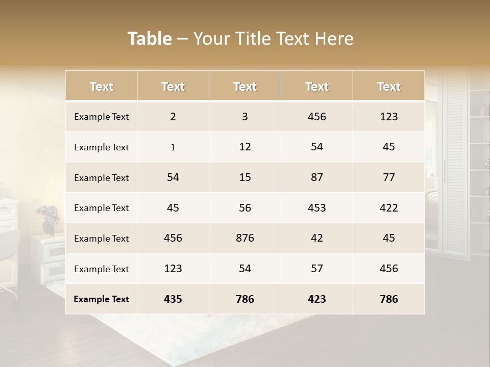 Living Luxury Design PowerPoint Template