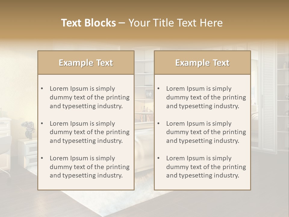 Living Luxury Design PowerPoint Template