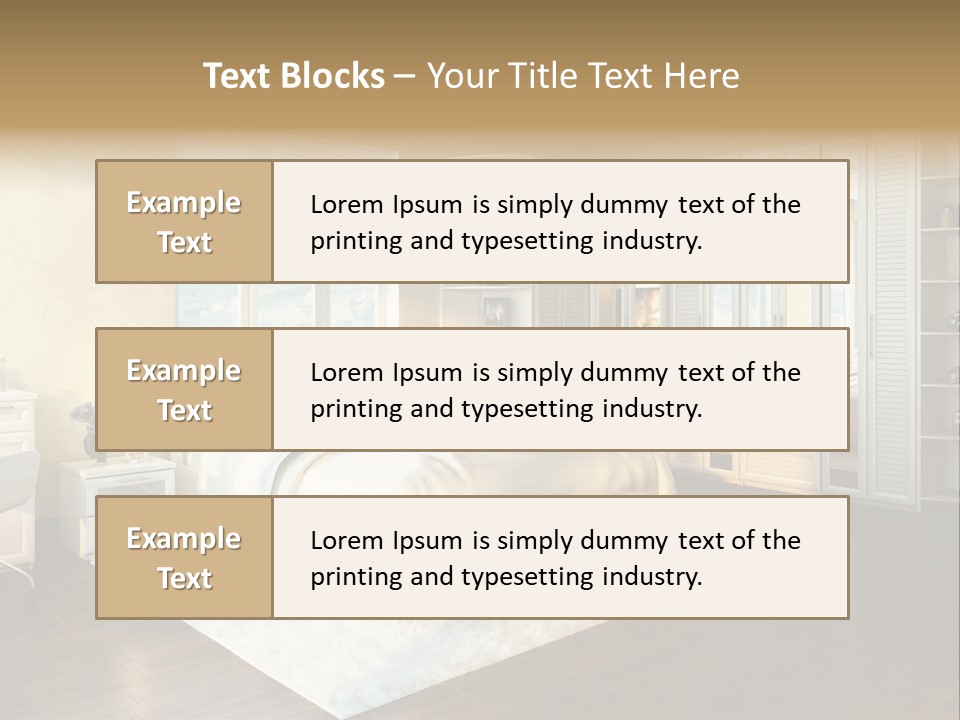 Living Luxury Design PowerPoint Template