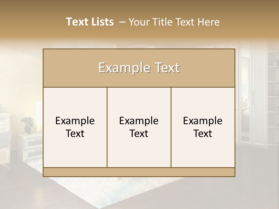 Living Luxury Design PowerPoint Template