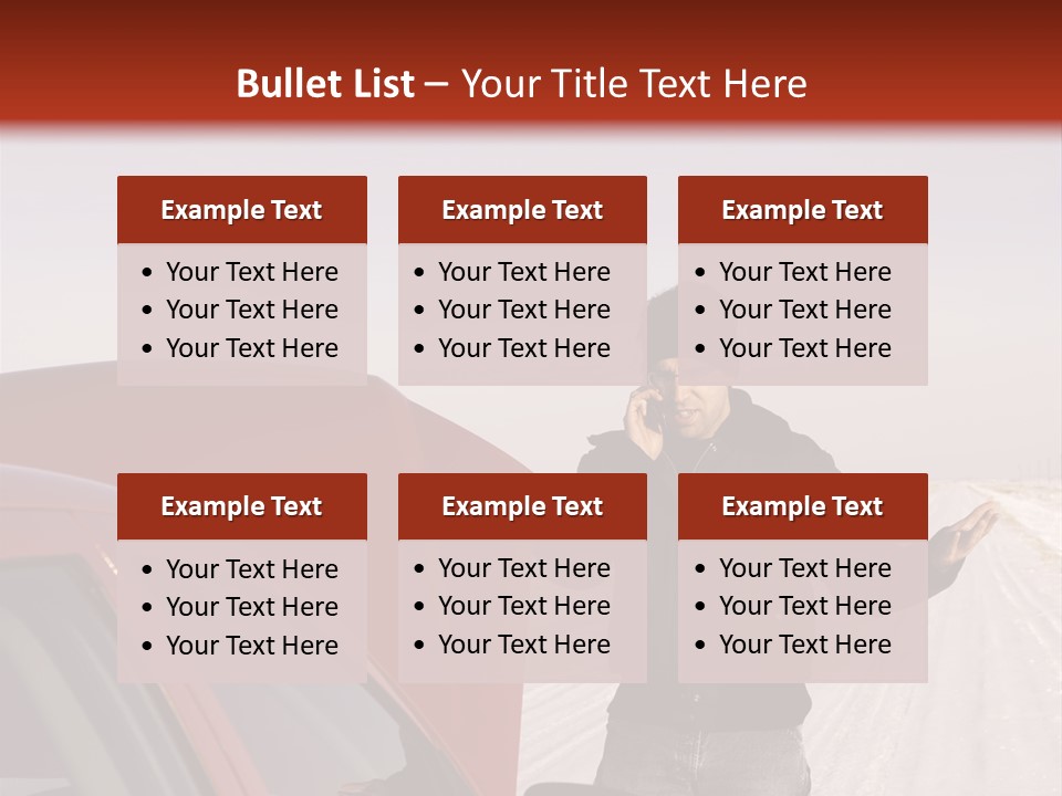 Repair Hood Road PowerPoint Template