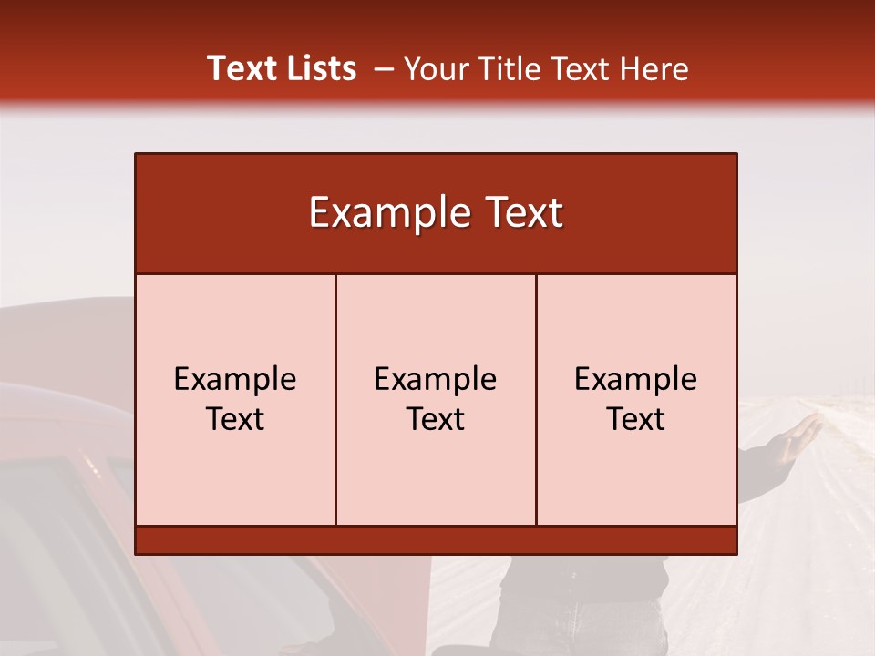 Repair Hood Road PowerPoint Template