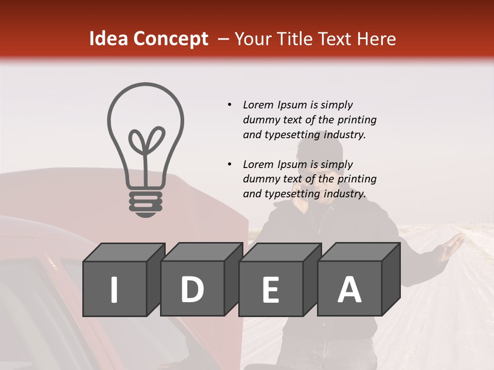 Repair Hood Road PowerPoint Template