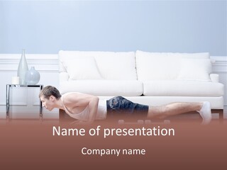 Couch Person Room PowerPoint Template