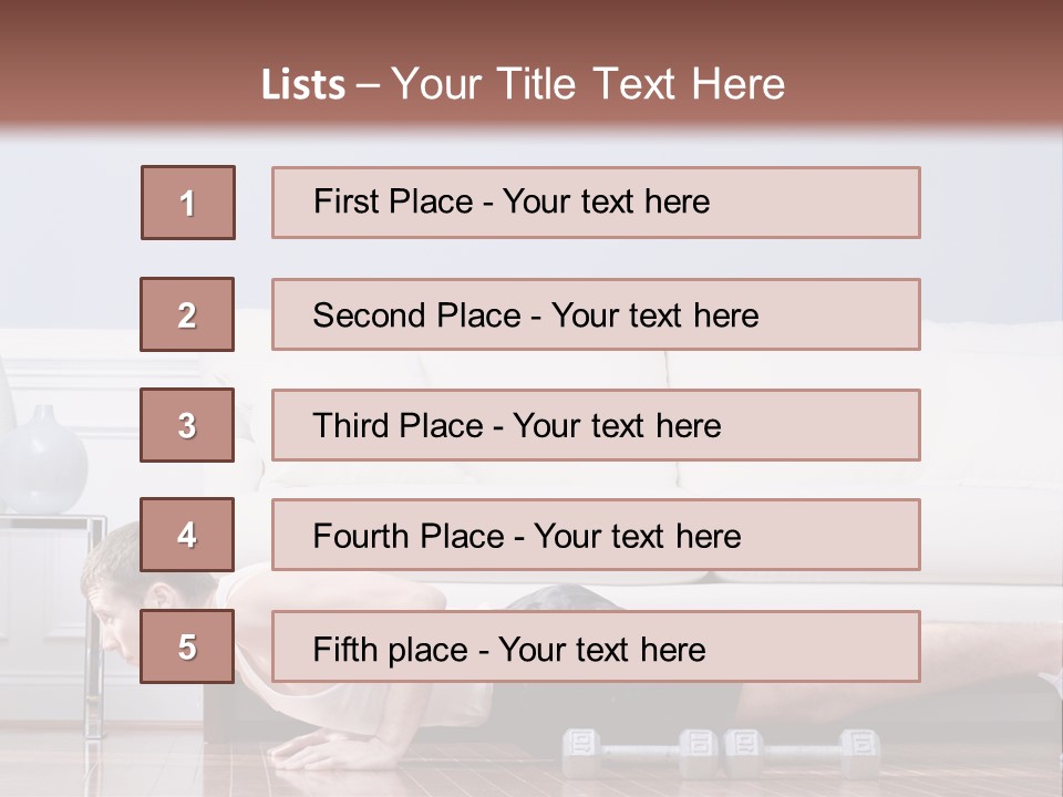 Couch Person Room PowerPoint Template