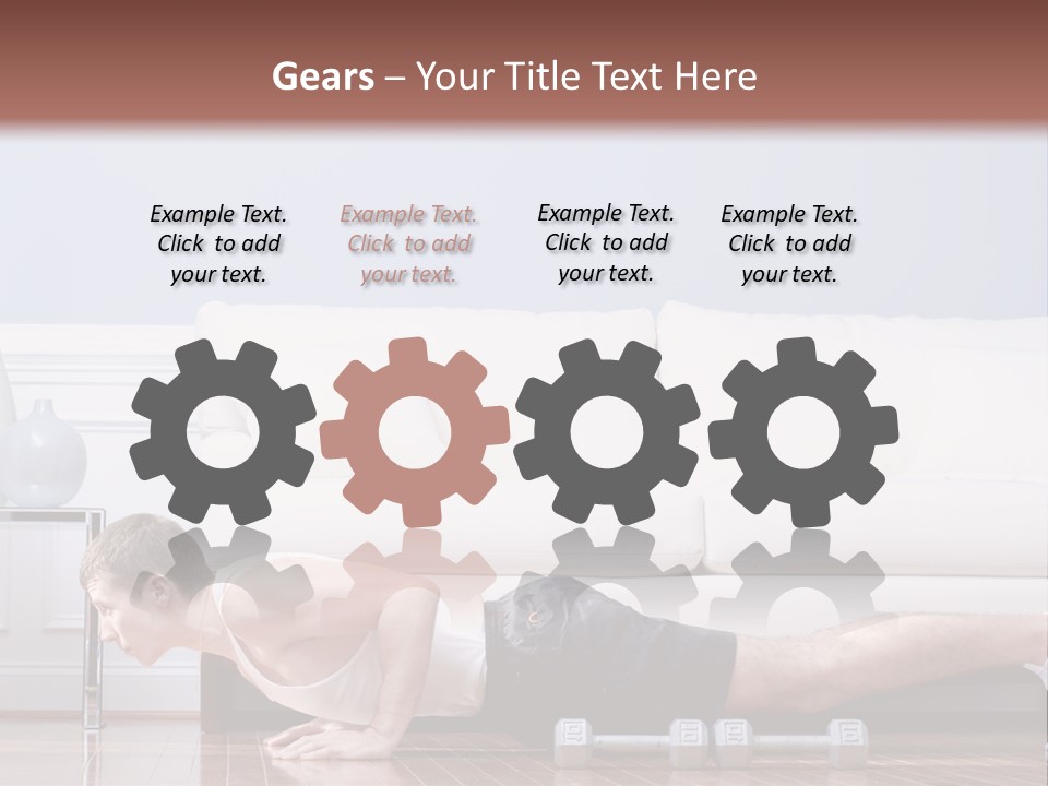 Couch Person Room PowerPoint Template