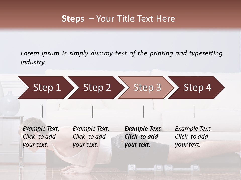 Couch Person Room PowerPoint Template