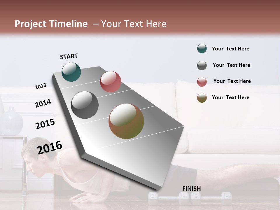 Couch Person Room PowerPoint Template