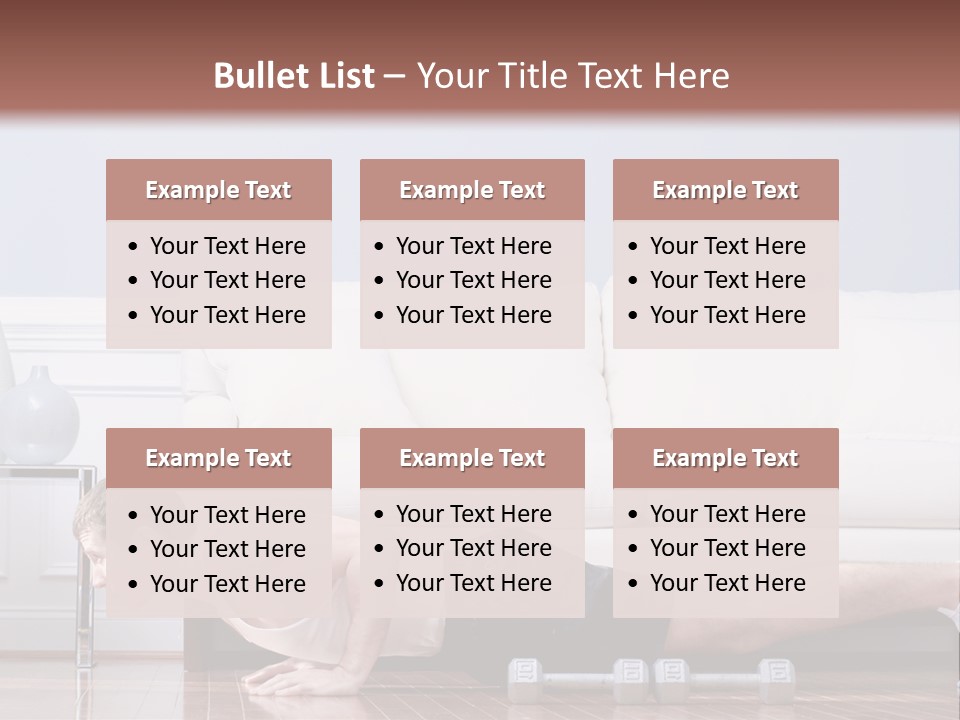Couch Person Room PowerPoint Template