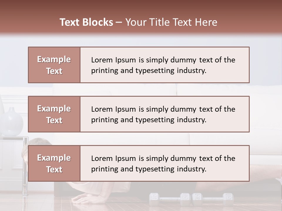 Couch Person Room PowerPoint Template