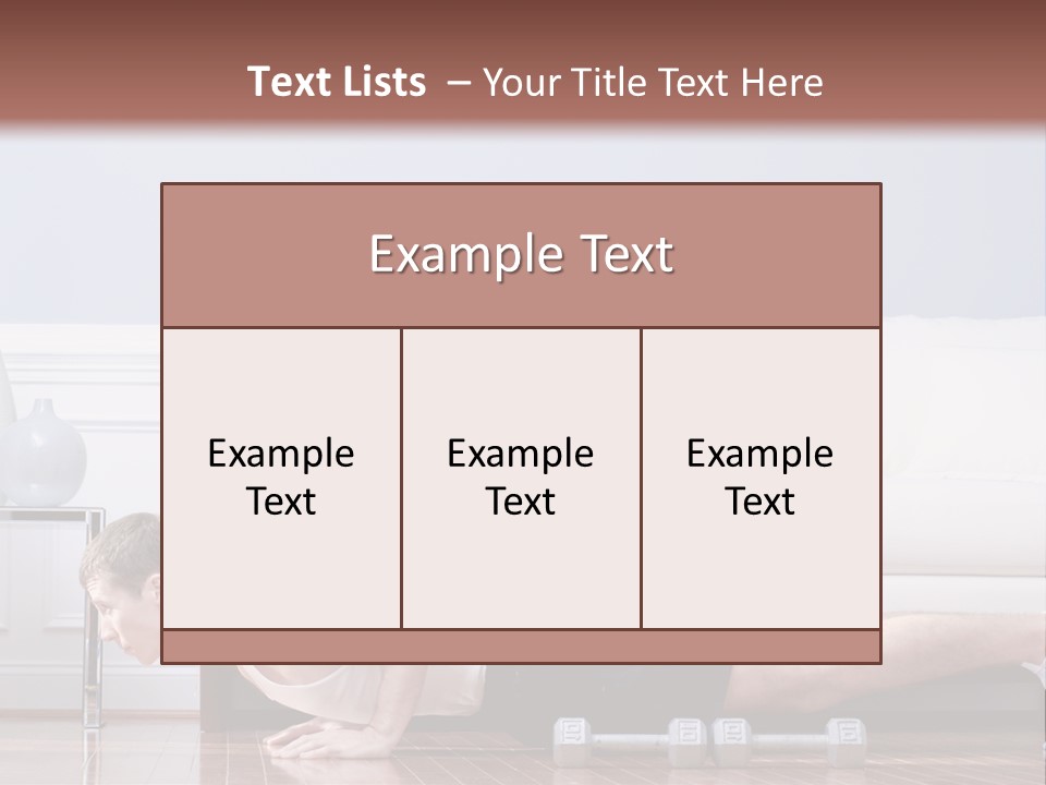 Couch Person Room PowerPoint Template