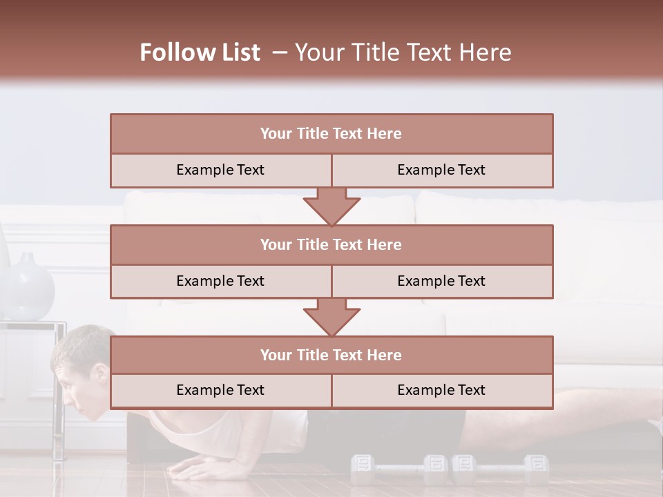 Couch Person Room PowerPoint Template