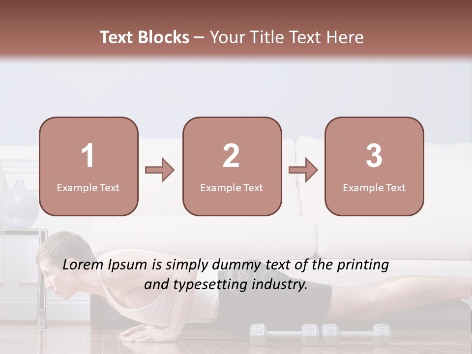 Couch Person Room PowerPoint Template
