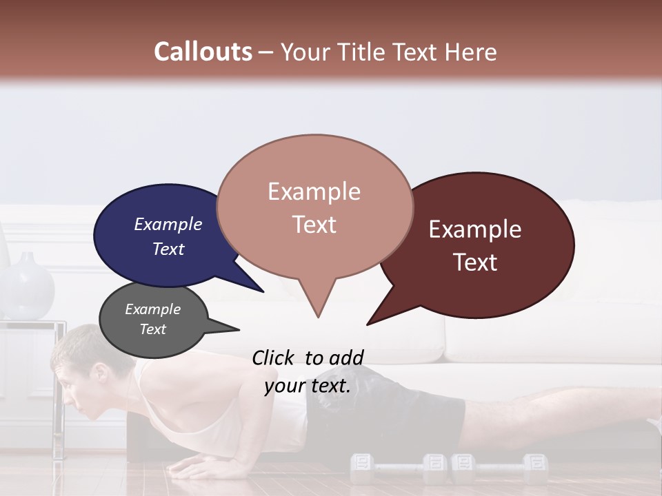 Couch Person Room PowerPoint Template