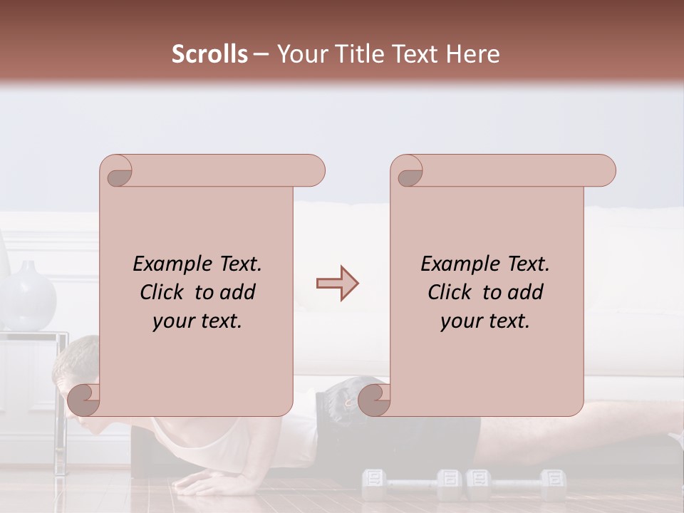 Couch Person Room PowerPoint Template