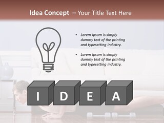 Couch Person Room PowerPoint Template