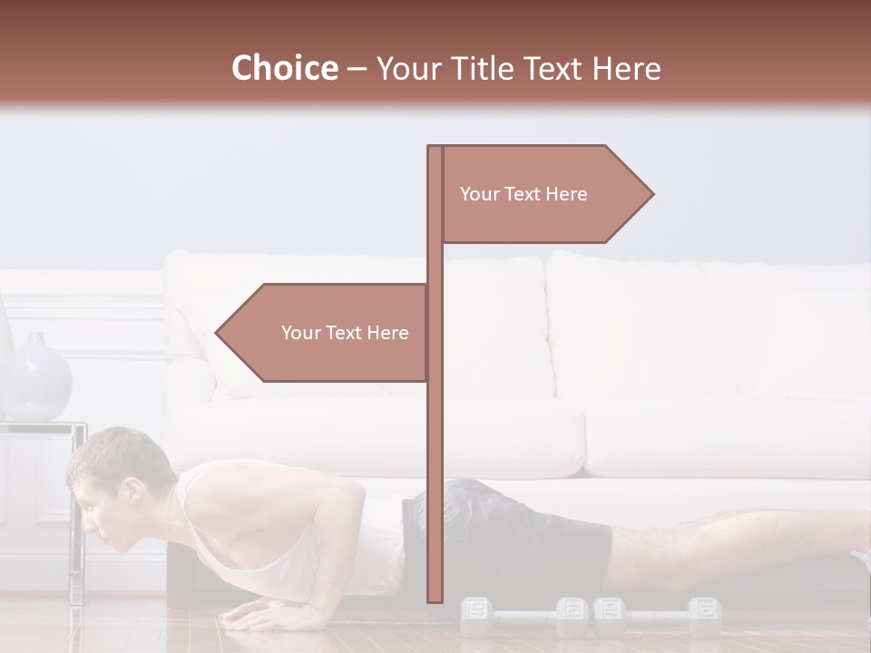 Couch Person Room PowerPoint Template