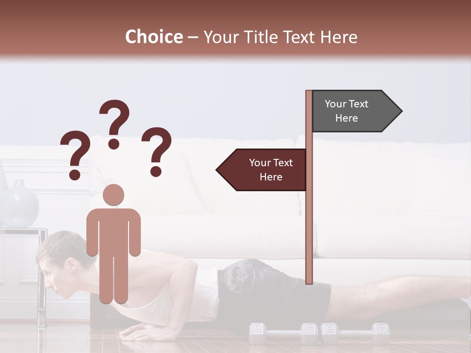 Couch Person Room PowerPoint Template