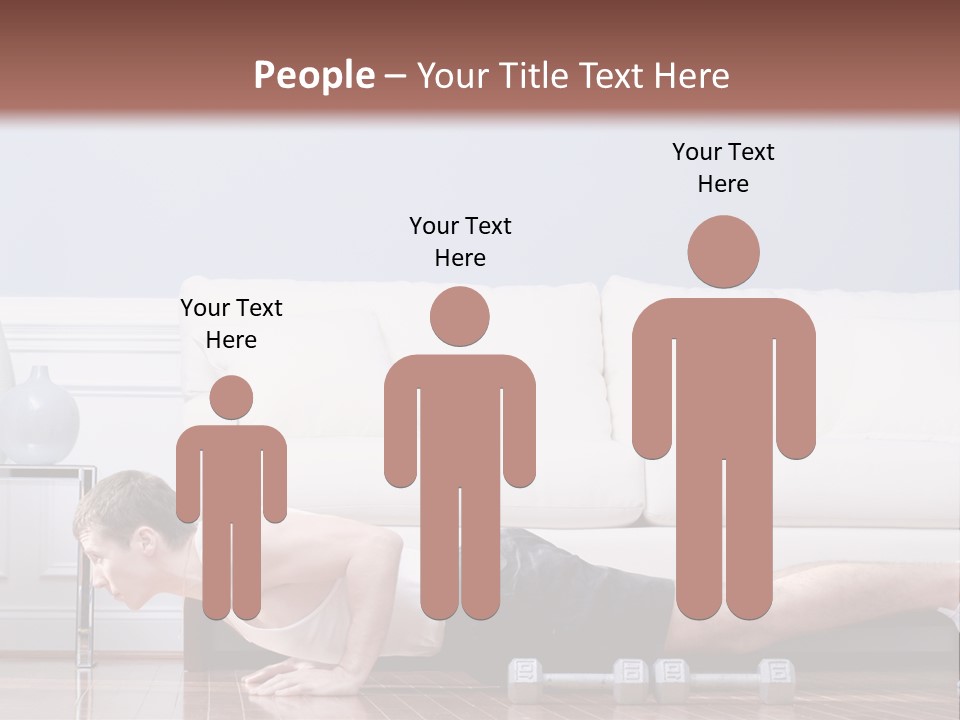 Couch Person Room PowerPoint Template