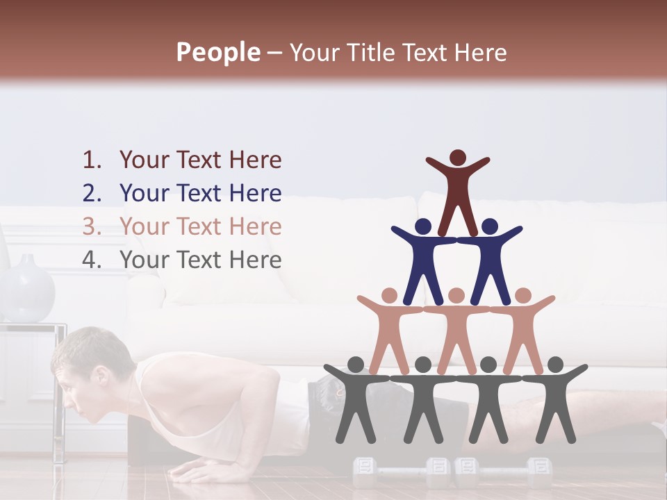 Couch Person Room PowerPoint Template