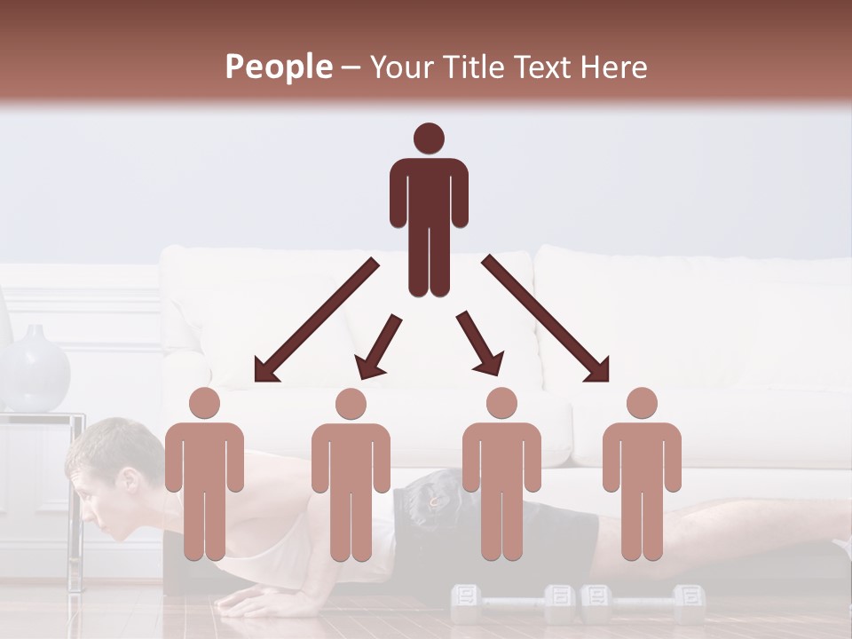 Couch Person Room PowerPoint Template
