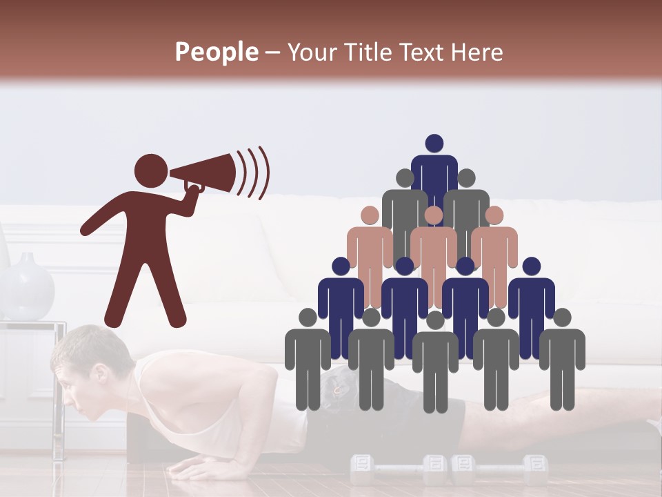 Couch Person Room PowerPoint Template