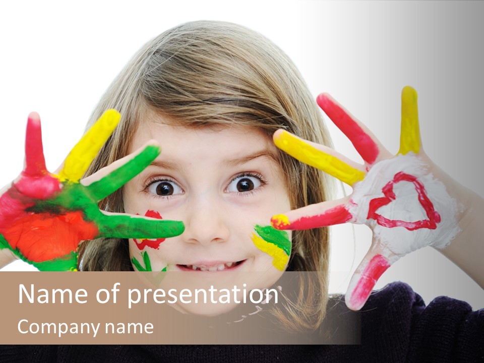 Face Colorful Artistic PowerPoint Template