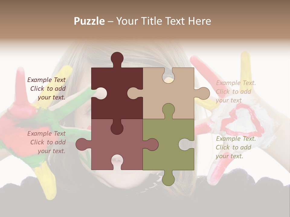 Face Colorful Artistic PowerPoint Template