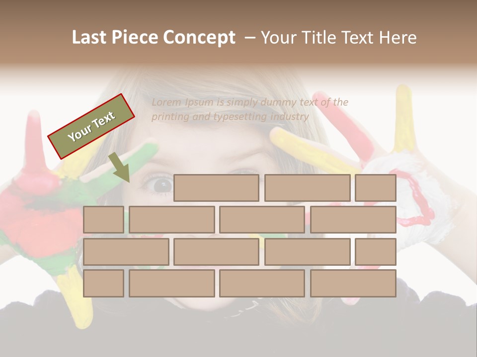 Face Colorful Artistic PowerPoint Template