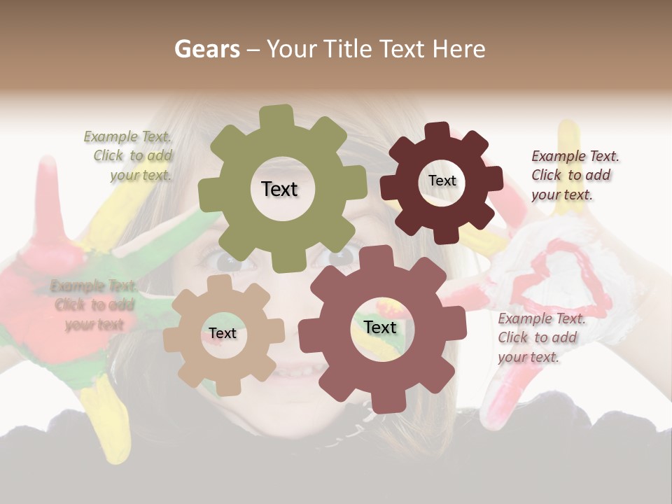 Face Colorful Artistic PowerPoint Template