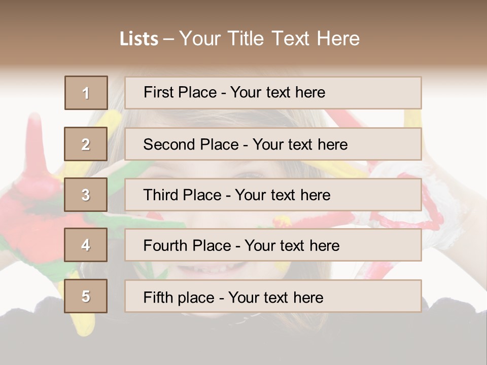 Face Colorful Artistic PowerPoint Template