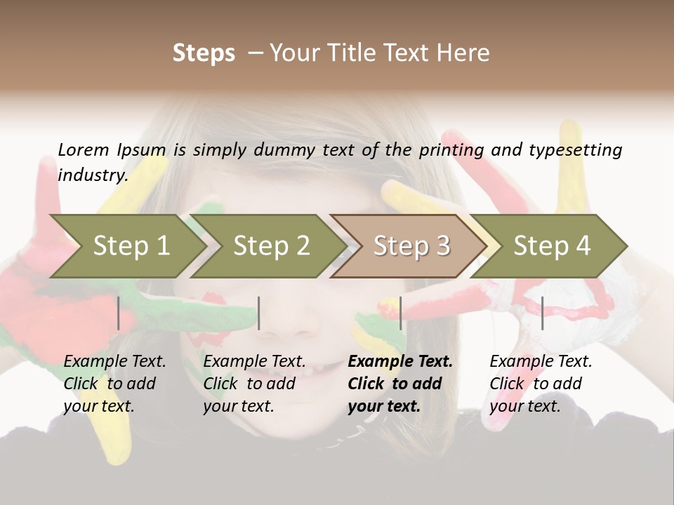 Face Colorful Artistic PowerPoint Template