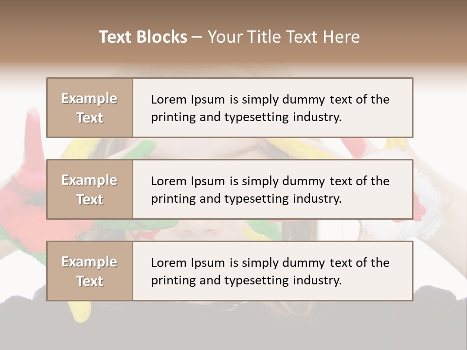Face Colorful Artistic PowerPoint Template
