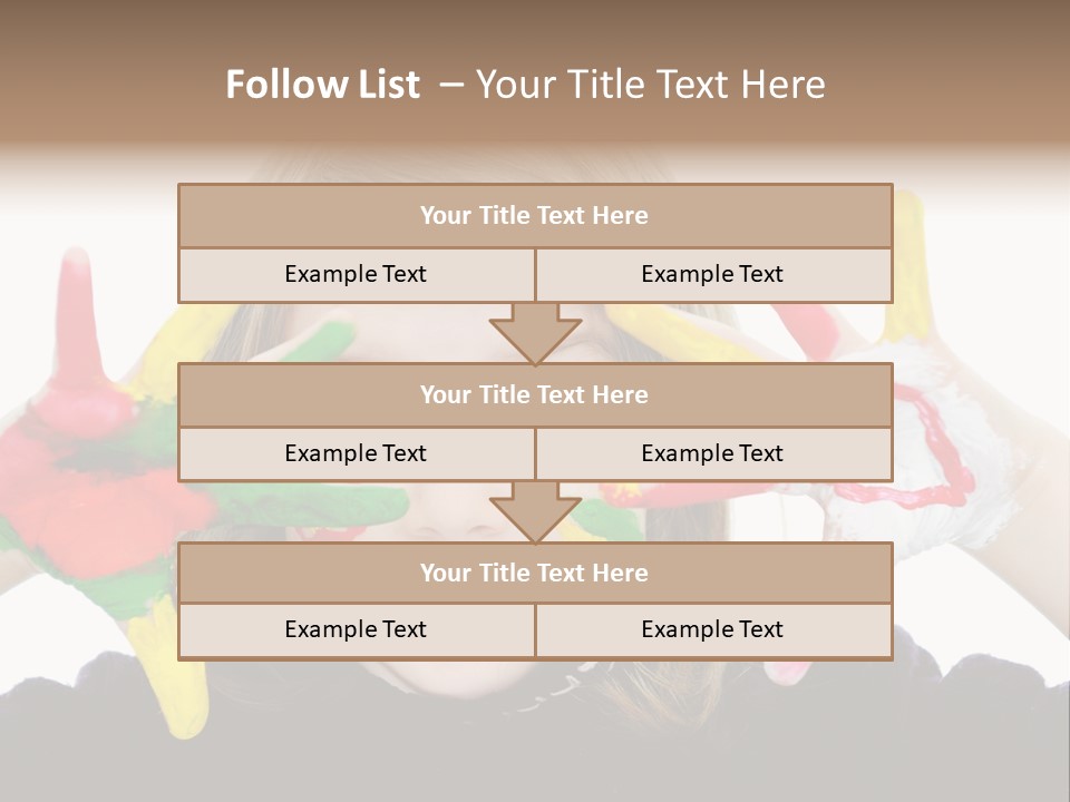 Face Colorful Artistic PowerPoint Template