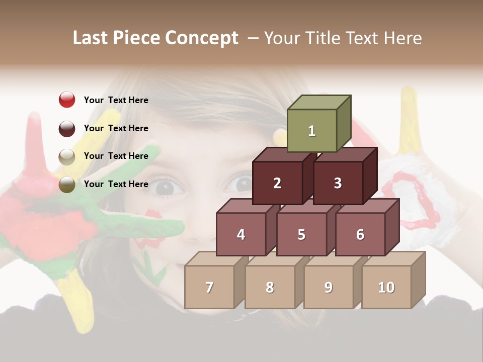 Face Colorful Artistic PowerPoint Template