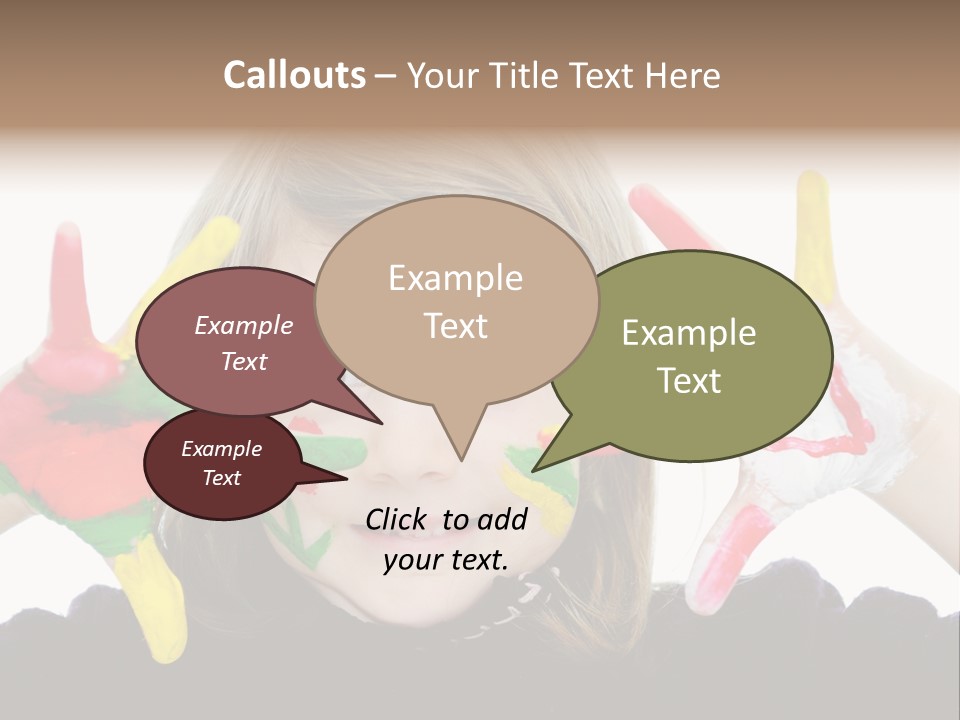 Face Colorful Artistic PowerPoint Template