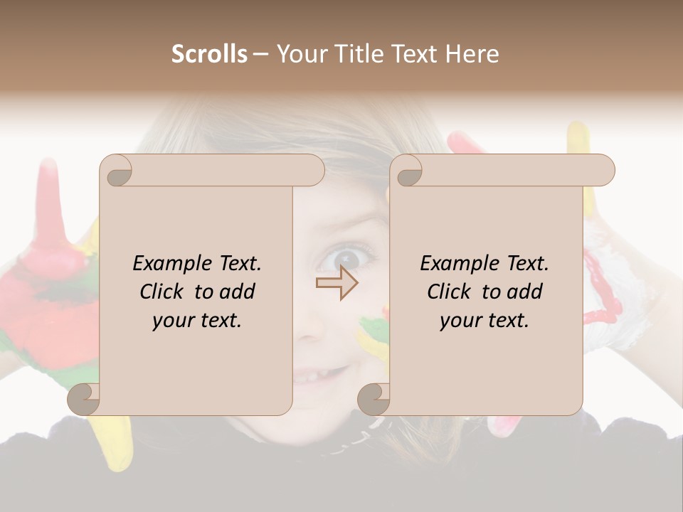 Face Colorful Artistic PowerPoint Template