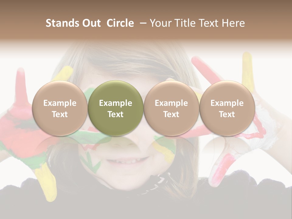 Face Colorful Artistic PowerPoint Template