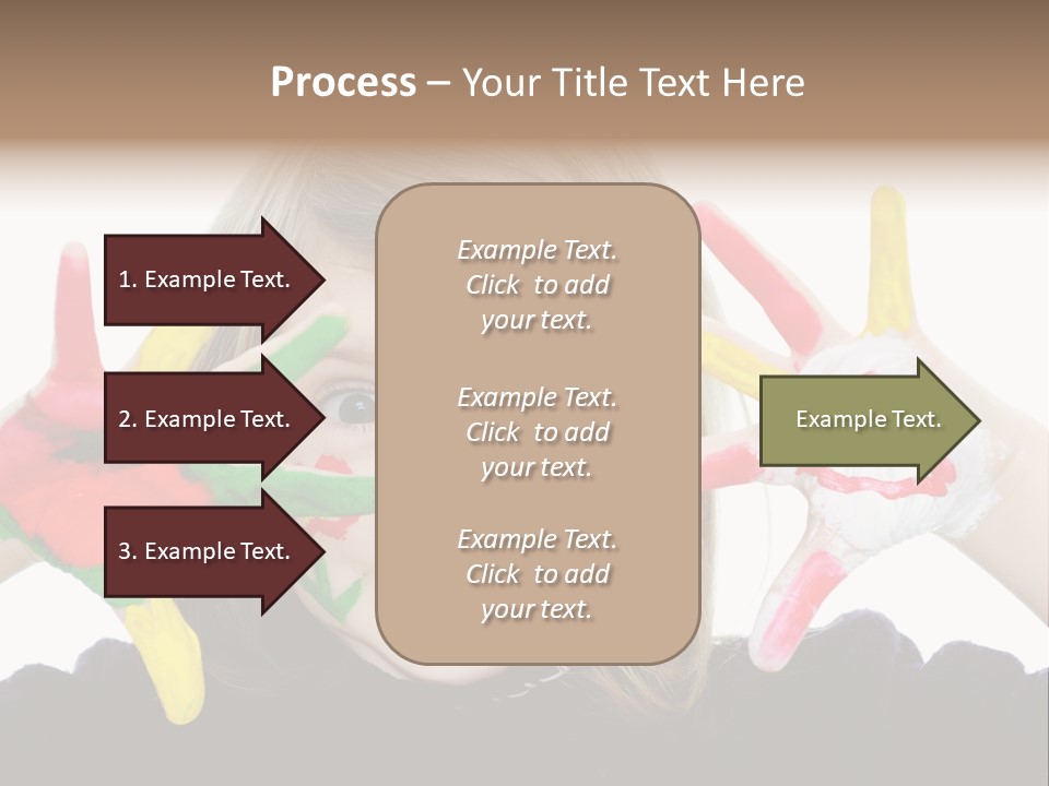 Face Colorful Artistic PowerPoint Template