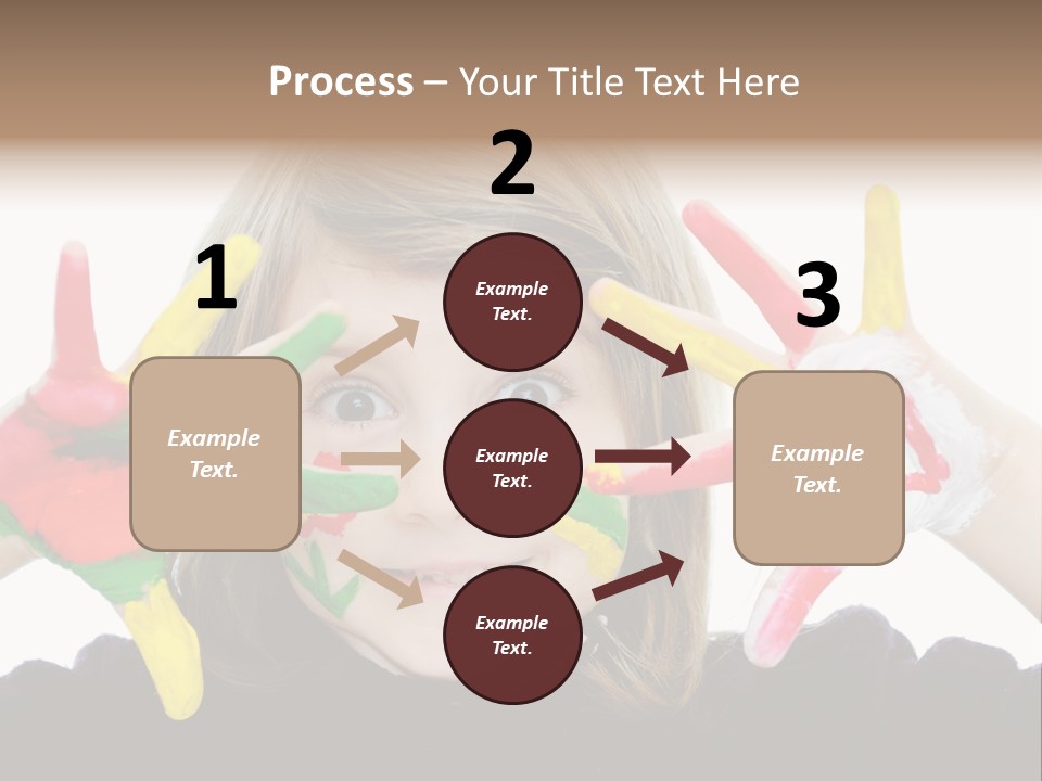 Face Colorful Artistic PowerPoint Template