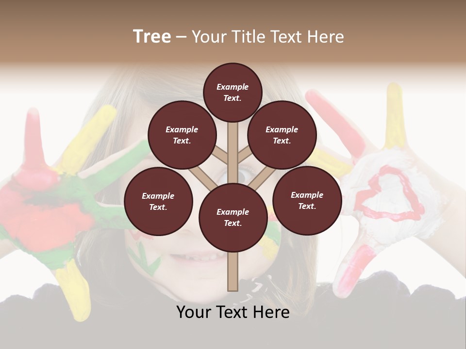 Face Colorful Artistic PowerPoint Template