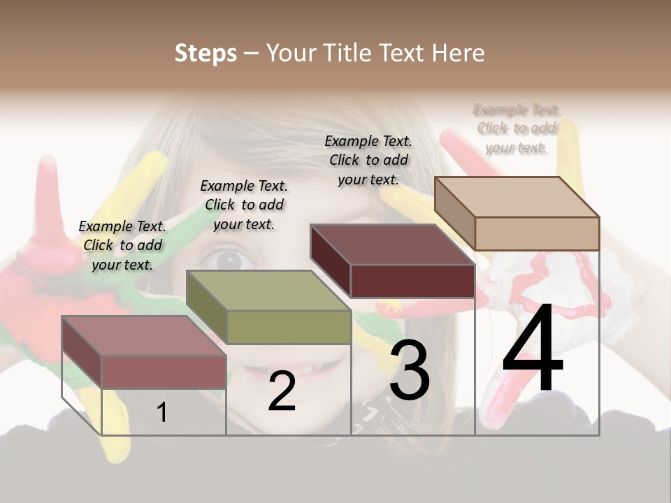 Face Colorful Artistic PowerPoint Template