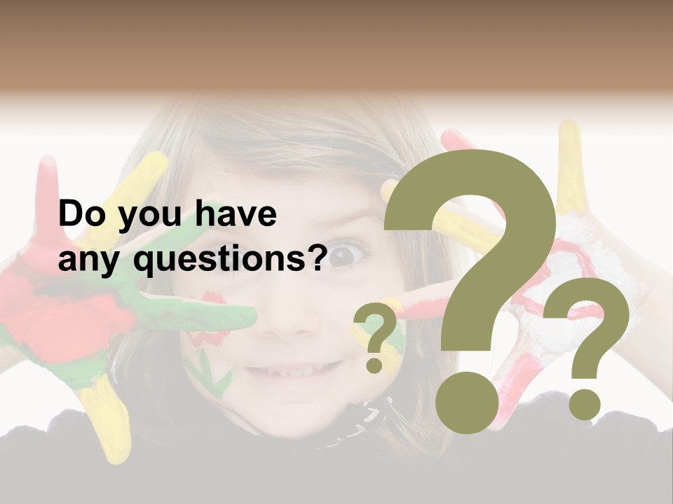 Face Colorful Artistic PowerPoint Template