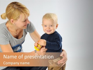 Amusement Diaper Isolated PowerPoint Template